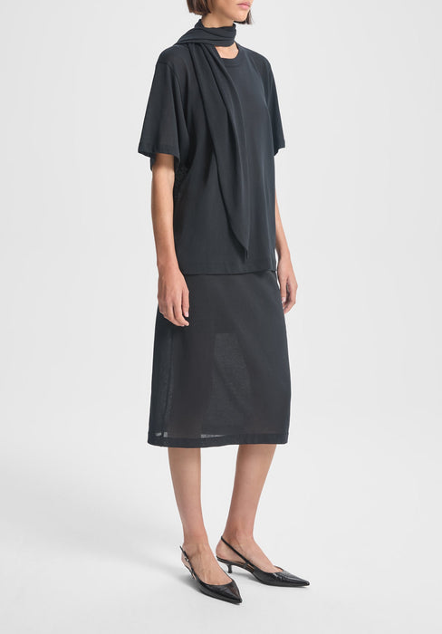 Moon Sheer Crepe Skirt