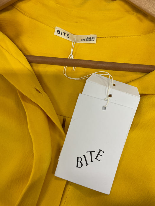 Yellow Silk Shirt