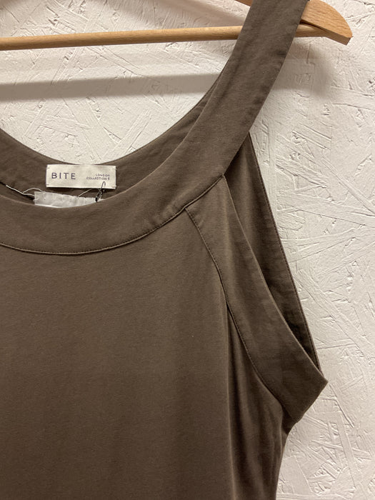 Brown Long Cotton Dress