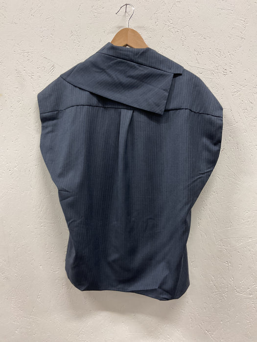 Wool/cotton Blouse with Collar