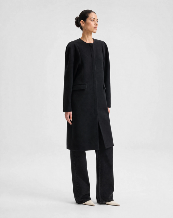 Sculpted Sleeve Coat