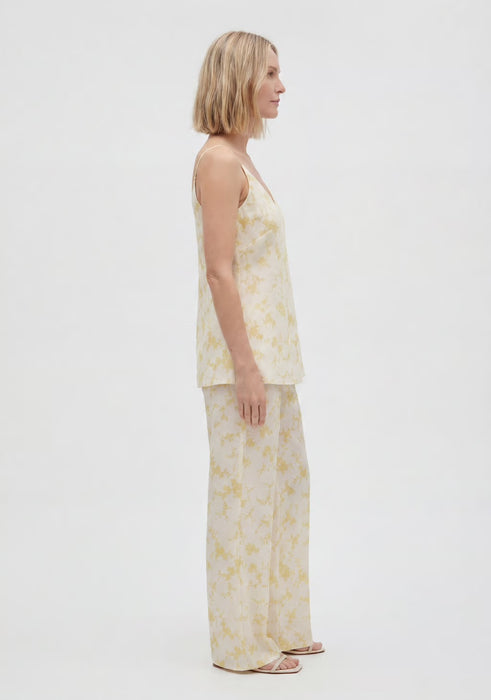 Sculpted Printed Strap Top