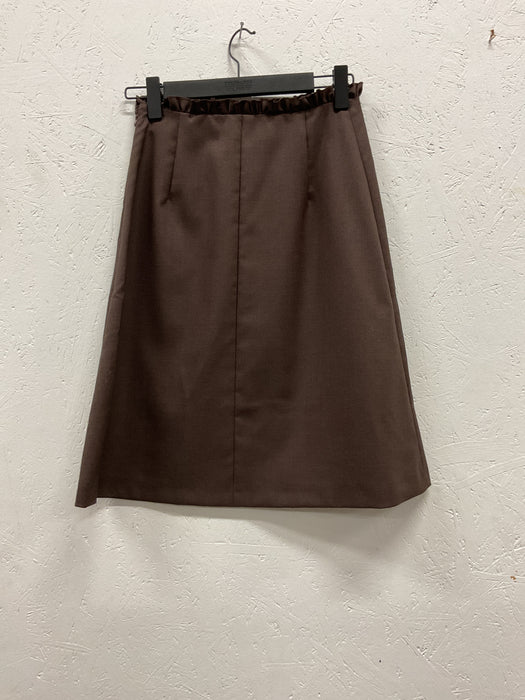 Brown Wool Skirt