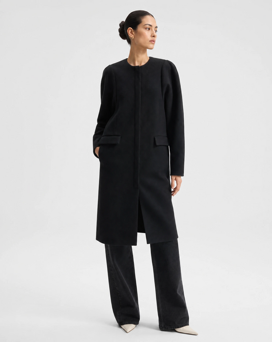 Sculpted Sleeve Coat