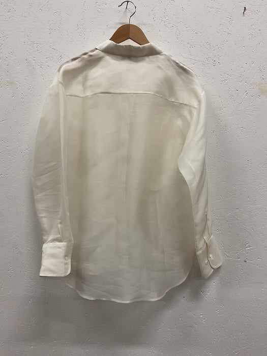 Pleated Silk Patch Shirt