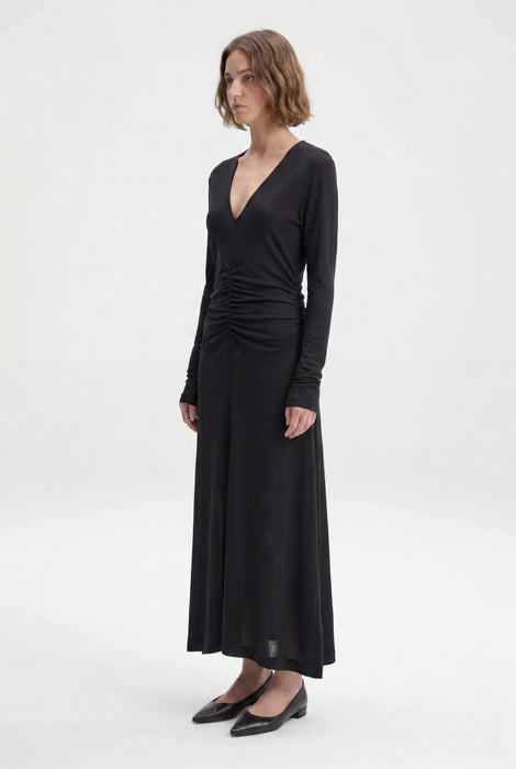 Steep V-Neck Dress
