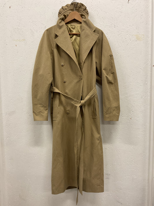 Trench Coat with Frill Collar