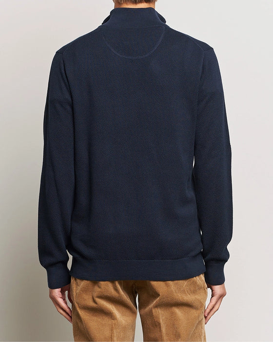 Cotton Pique Half Zip