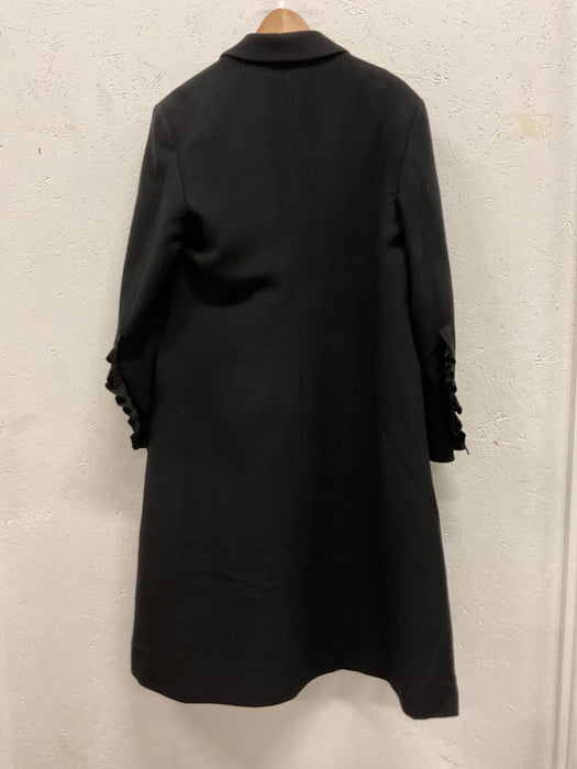 Wool Coat with Frill