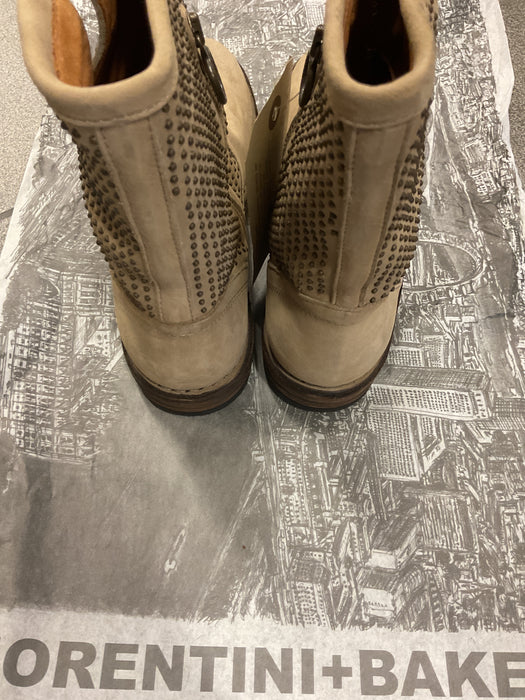 ELI Beige Studded Suede Boot