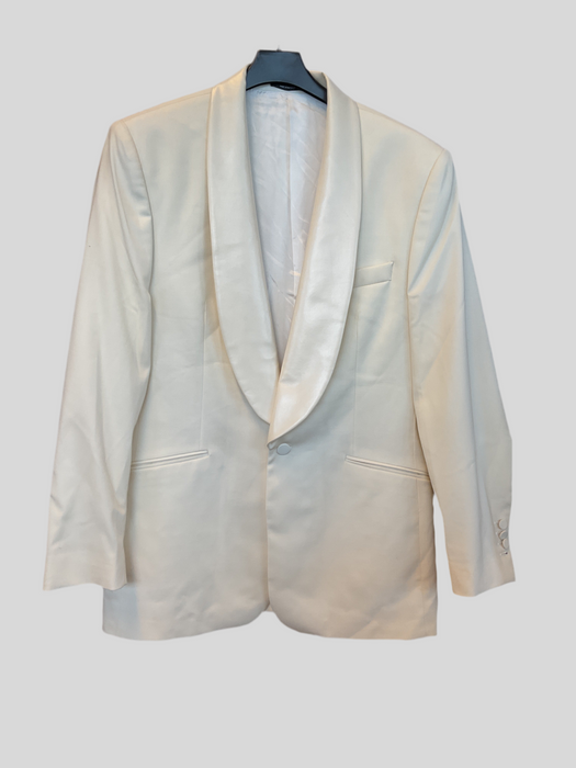 Sample white tuxedo jacket