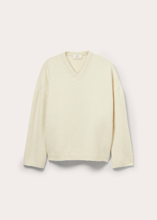 Asymmetric v-neck sweater