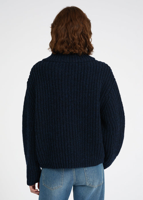 Chunky Heritage Zip Cardigan