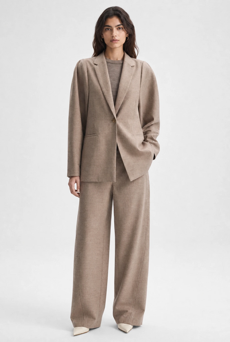 Sculpted Sleeve Suit Jacket