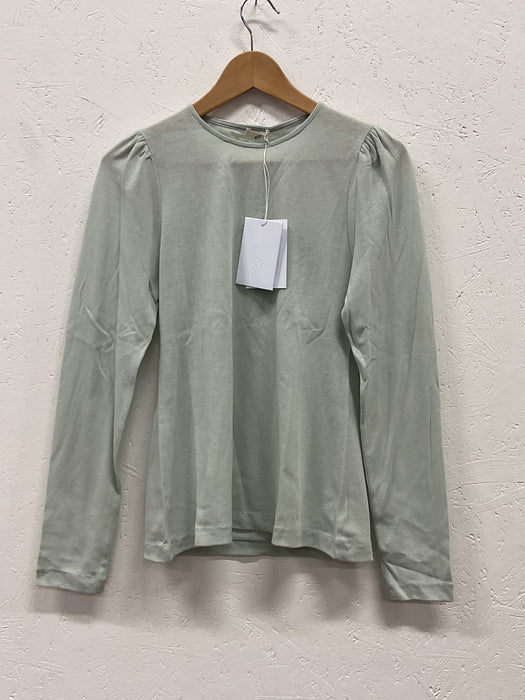 Puff sleeve organic cotton top