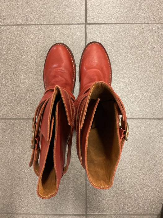 7040 Eternity Mattone Leather Boots.