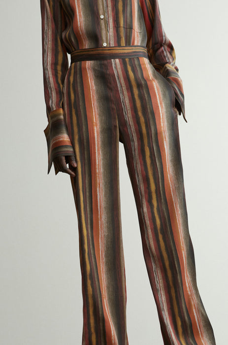 Wide Leg Organic Silk Trouser