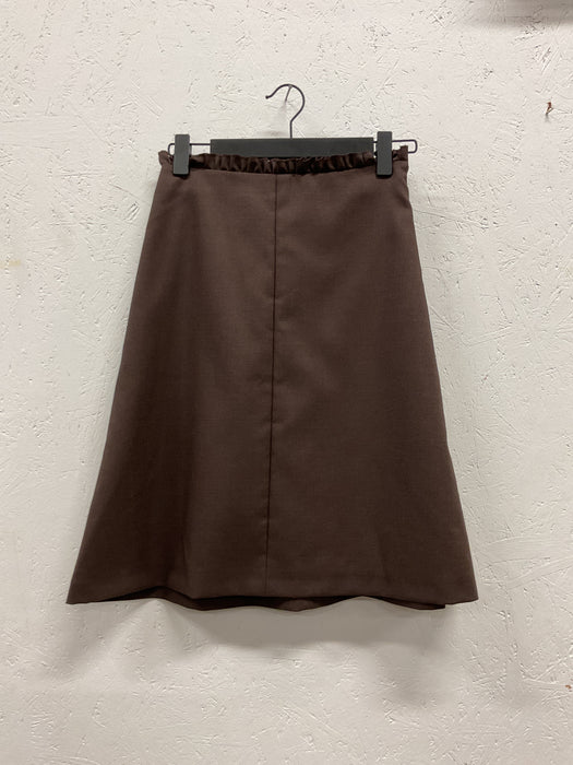 Brown Wool Skirt