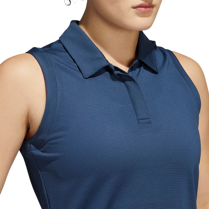 Solid Sleeveless Polo