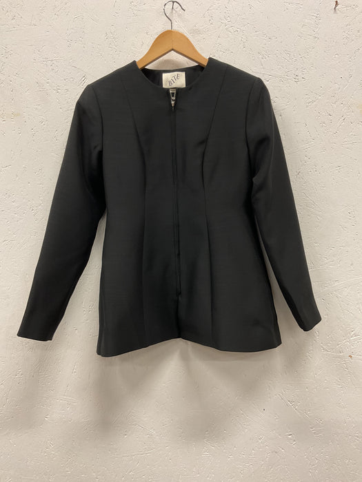 Bloused Shaped Wool/Silk Jacket