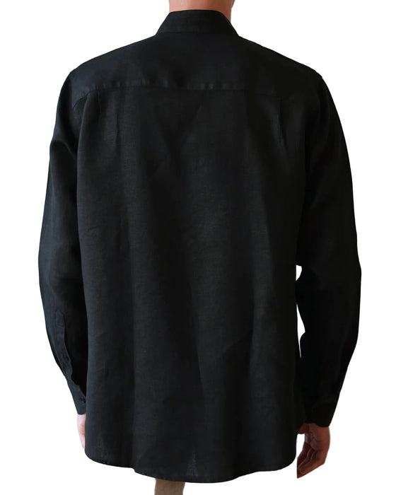 Linen Shirt Without Collar