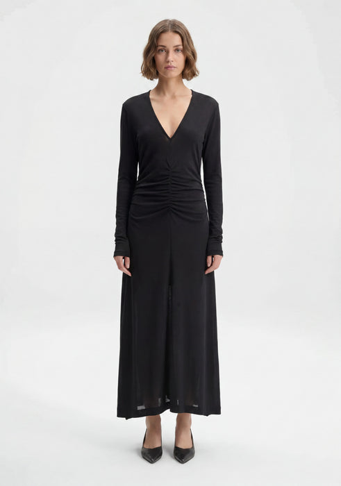 Steep V-Neck Dress