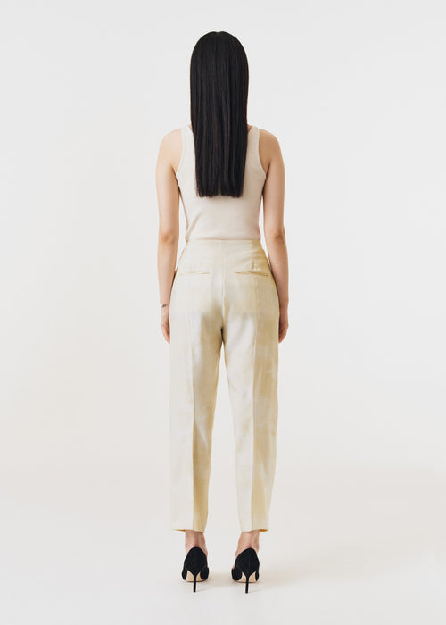 Cheval Jacquard Cropped Pant