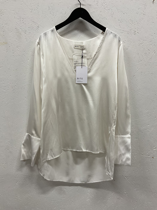 Deep V Silk Blouse