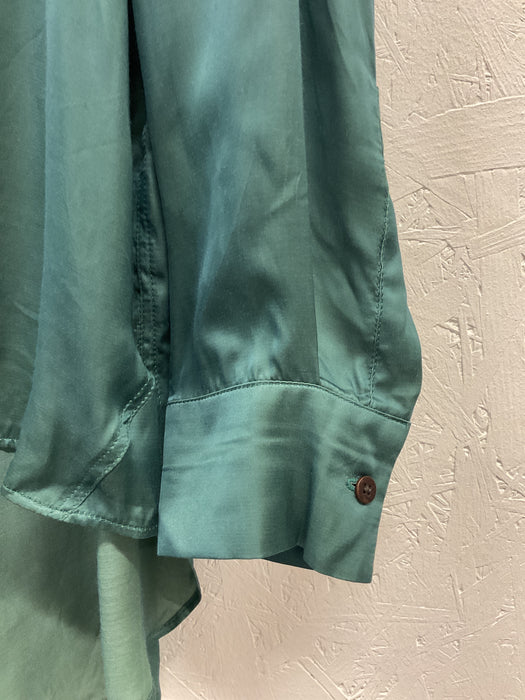 Military Silk Shirt Green