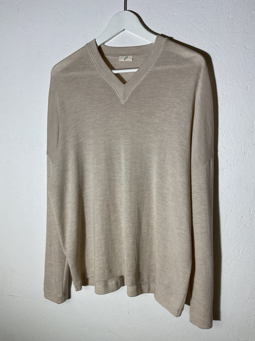 Merino Wool V-neck Sweater
