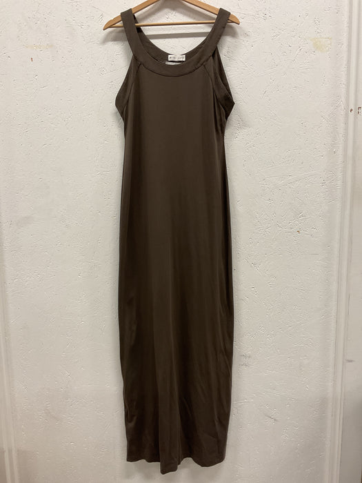 Brown Long Cotton Dress