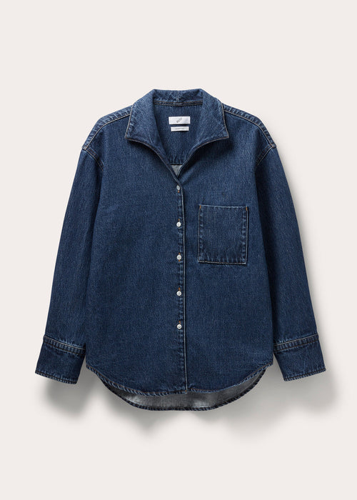 Denim Collar Shirt