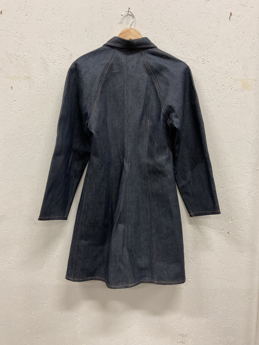 Curved Denim Dress