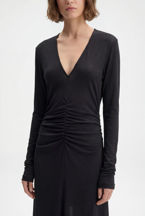 Steep V-Neck Dress