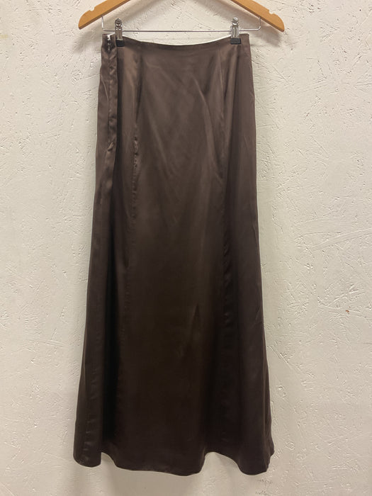 Brown Silk Skirt