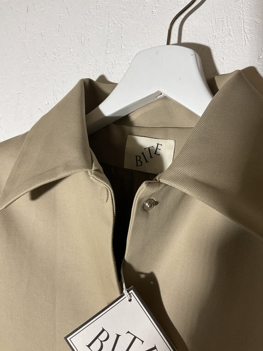Collar Coat with Side Slit