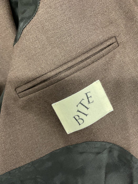 Brown Wool Cropped Jacket