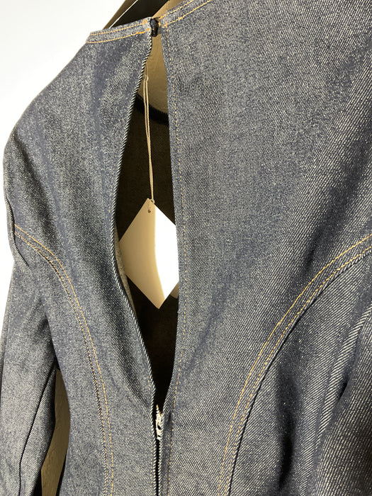 Curved Denim Top