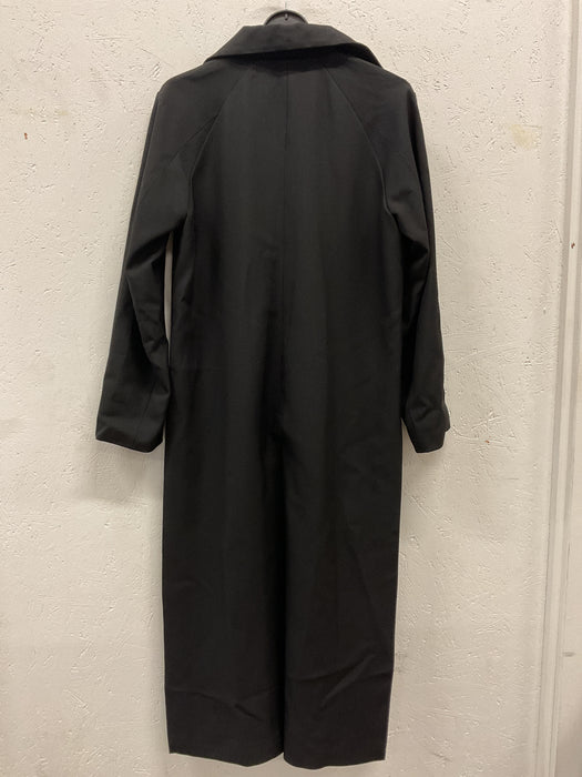 Long Wool Coat with Side Slits