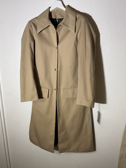 Collar Coat with Side Slit