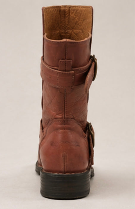 713 Rose Leather Boot