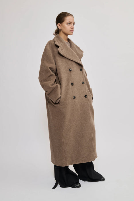 Oversized long coat mole