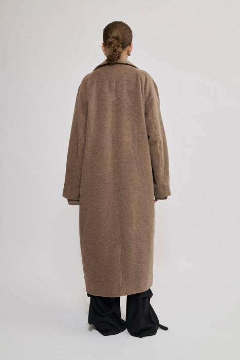 Oversized long coat mole