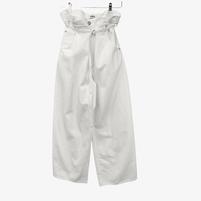 Oversized paper bag jeans