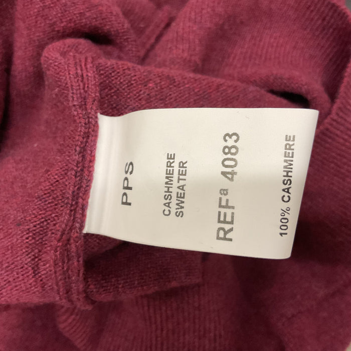 Burgundy cashmere sweater