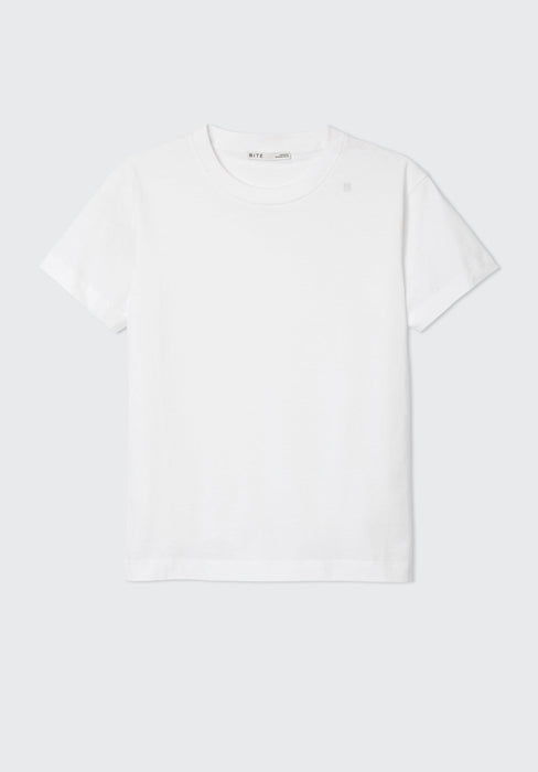 Signature White Cotton Tee