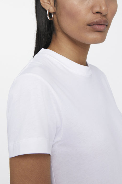 Signature White Cotton Tee