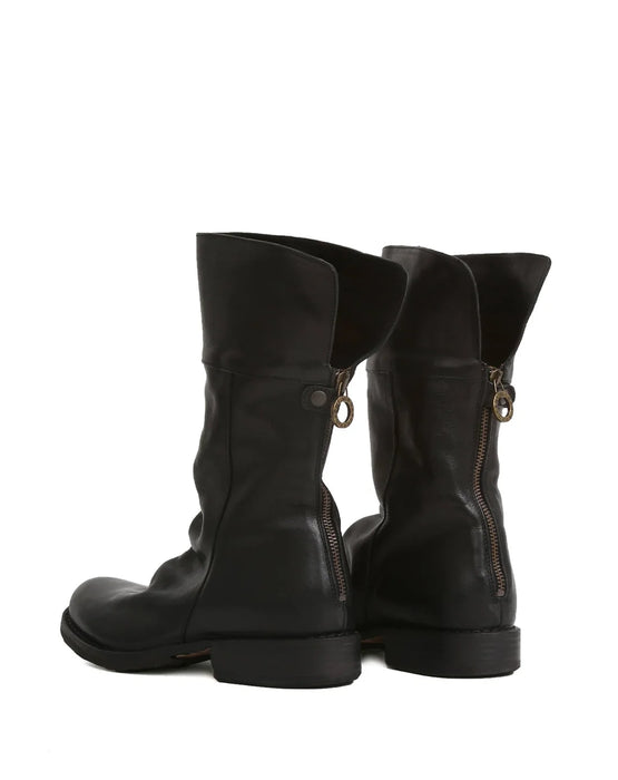 ELLA Nero Leather Boot