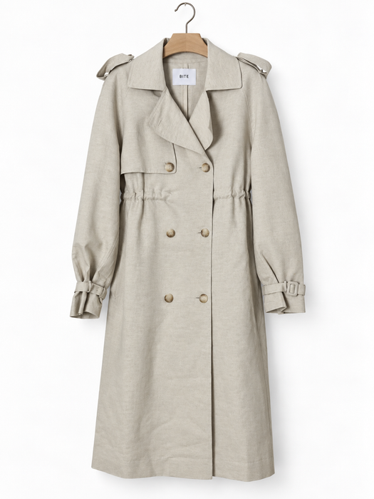 Organic Linen/Cotton Trench Coat