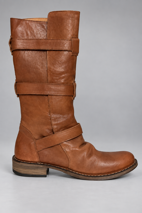 7040 Brown Leather Boot